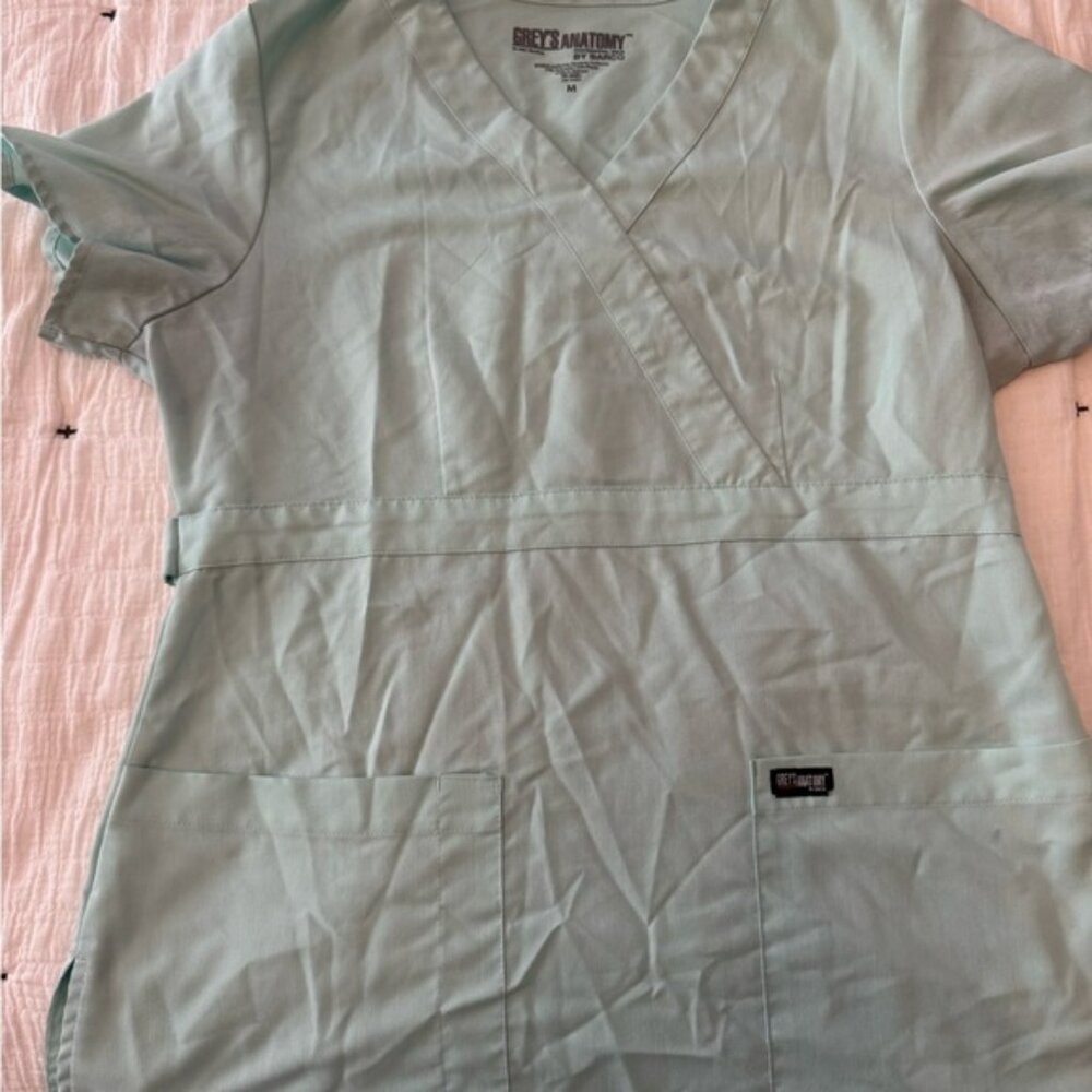 Grey's Anatomy Aqua Scrub Top